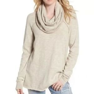 Free People Beach Two Body Corps Duex Cocoon Cowl Neck Top